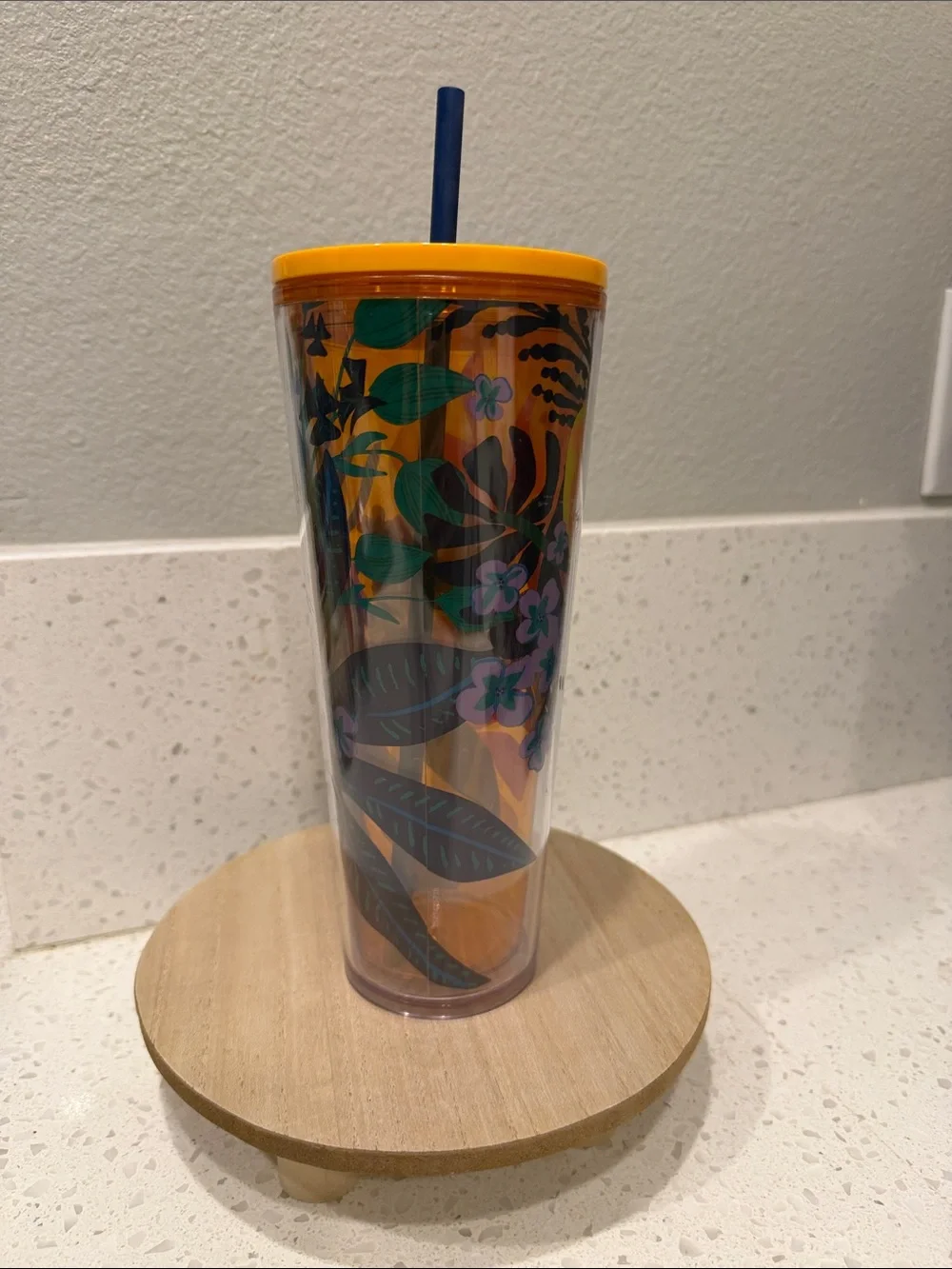 Starbucks Summer 2022 Tropical Orange Cold Cup Tumbler (24oz Venti) NWT